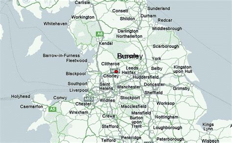 burnley uk map